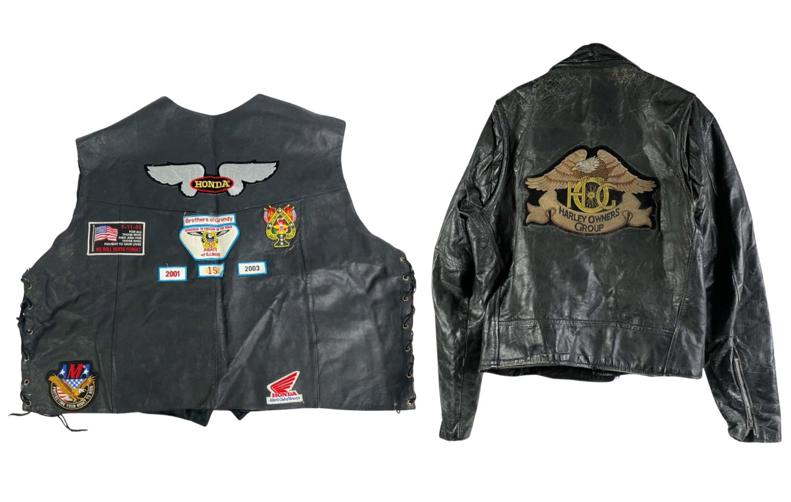 Honda & Harley Davidson Biker's Jacket & Vest (1 of 10)