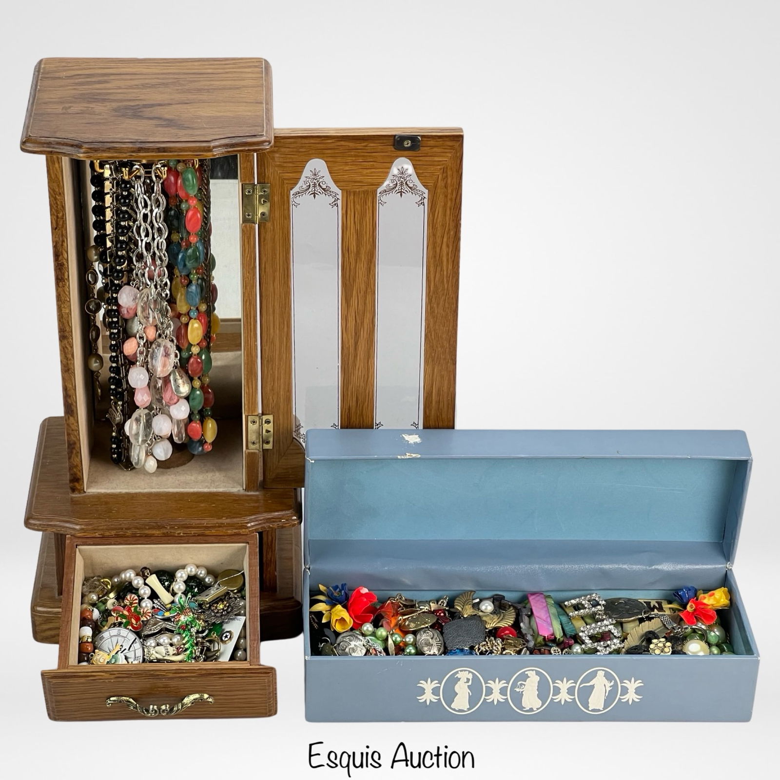 Two Vintage Boxes Filled with Costume Jewelry (1 of 5)