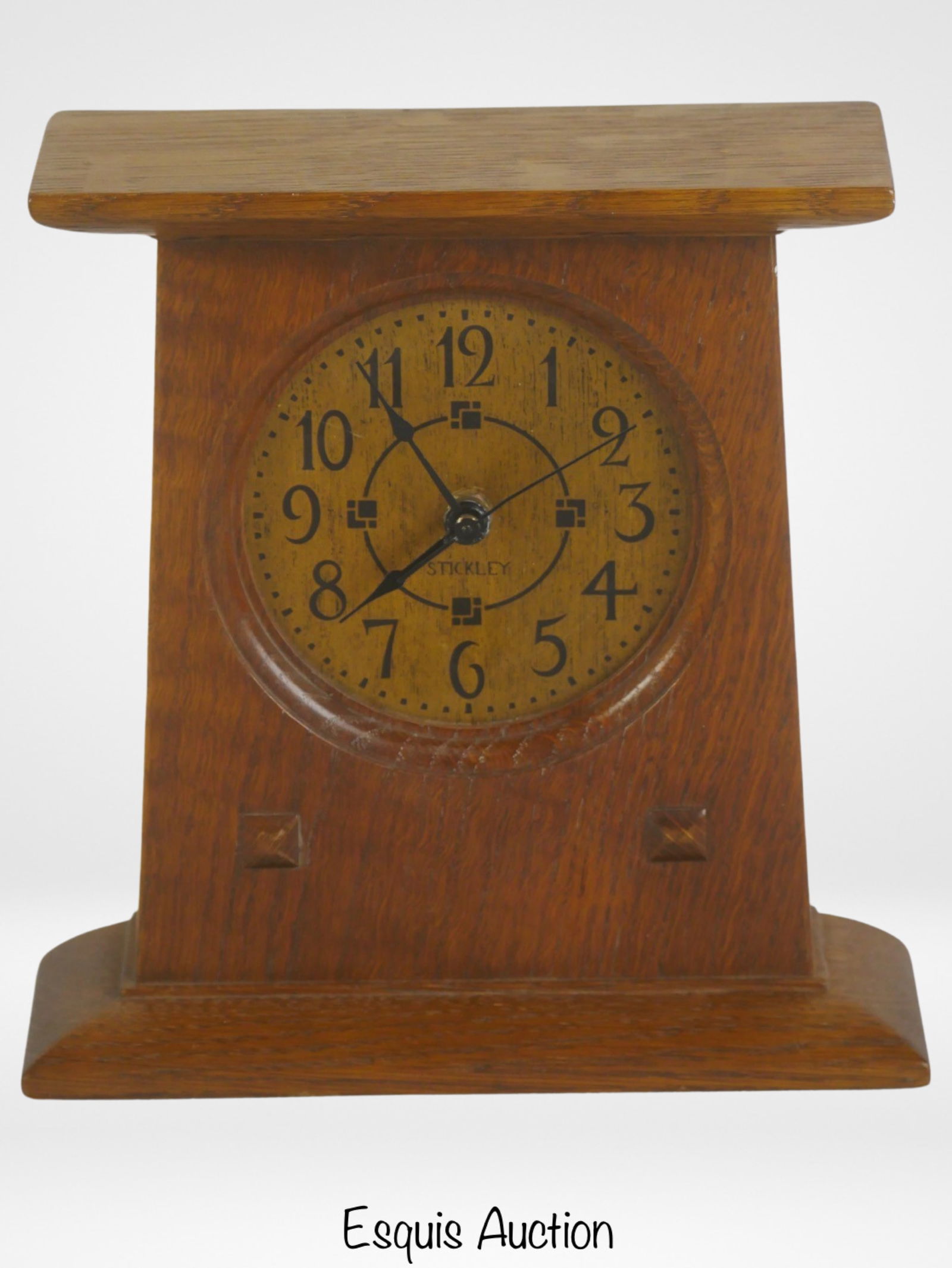Stickley #35 Mantel Clock in Oak Case (1 of 4)