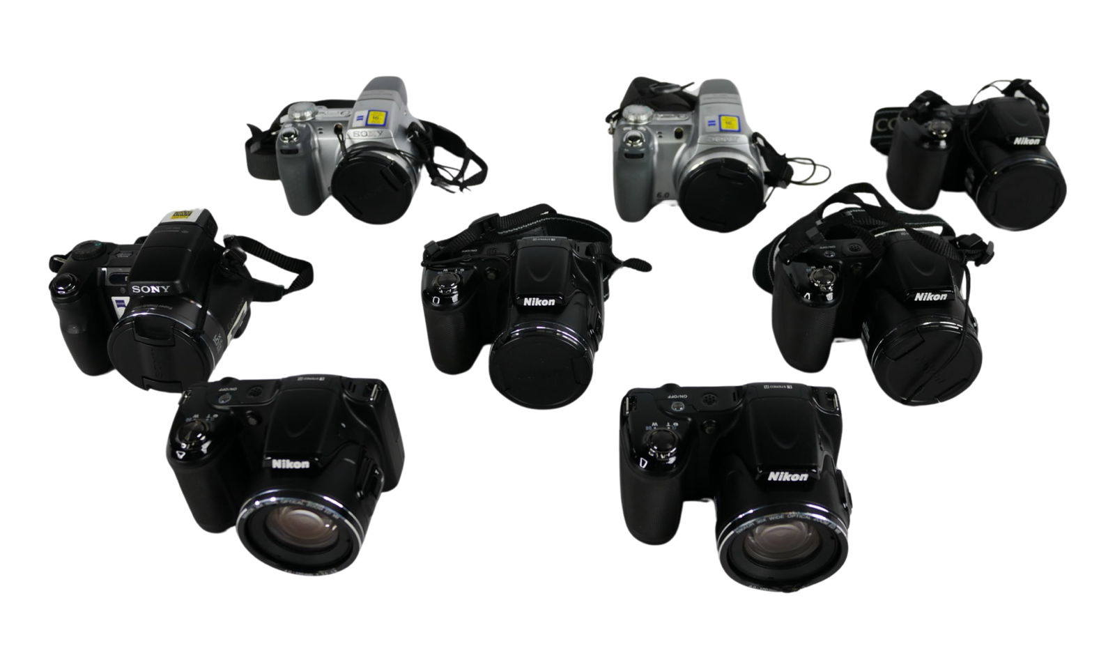 Assortment of Nikon Coolpix & Sony Digital Cameras (1 of 5)