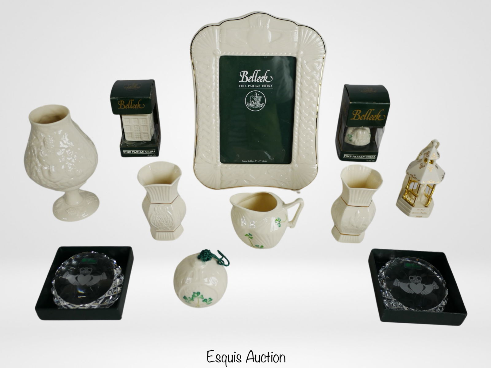 Belleek & Wedgwood Fine Porcelain Vases, Bells, (1 of 7)
