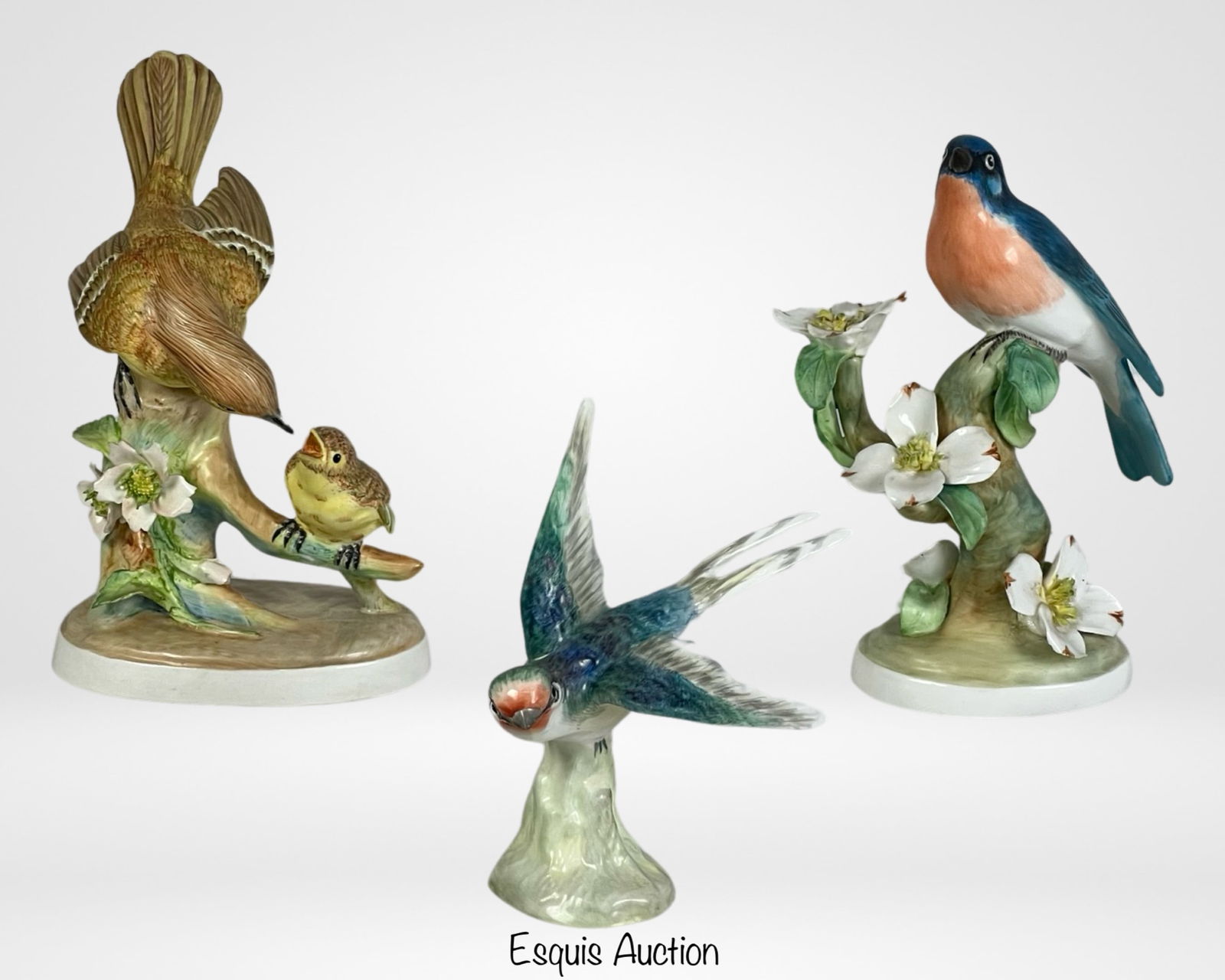 3 Crown Staffordshire Bird Porcelain Figurines (1 of 9)