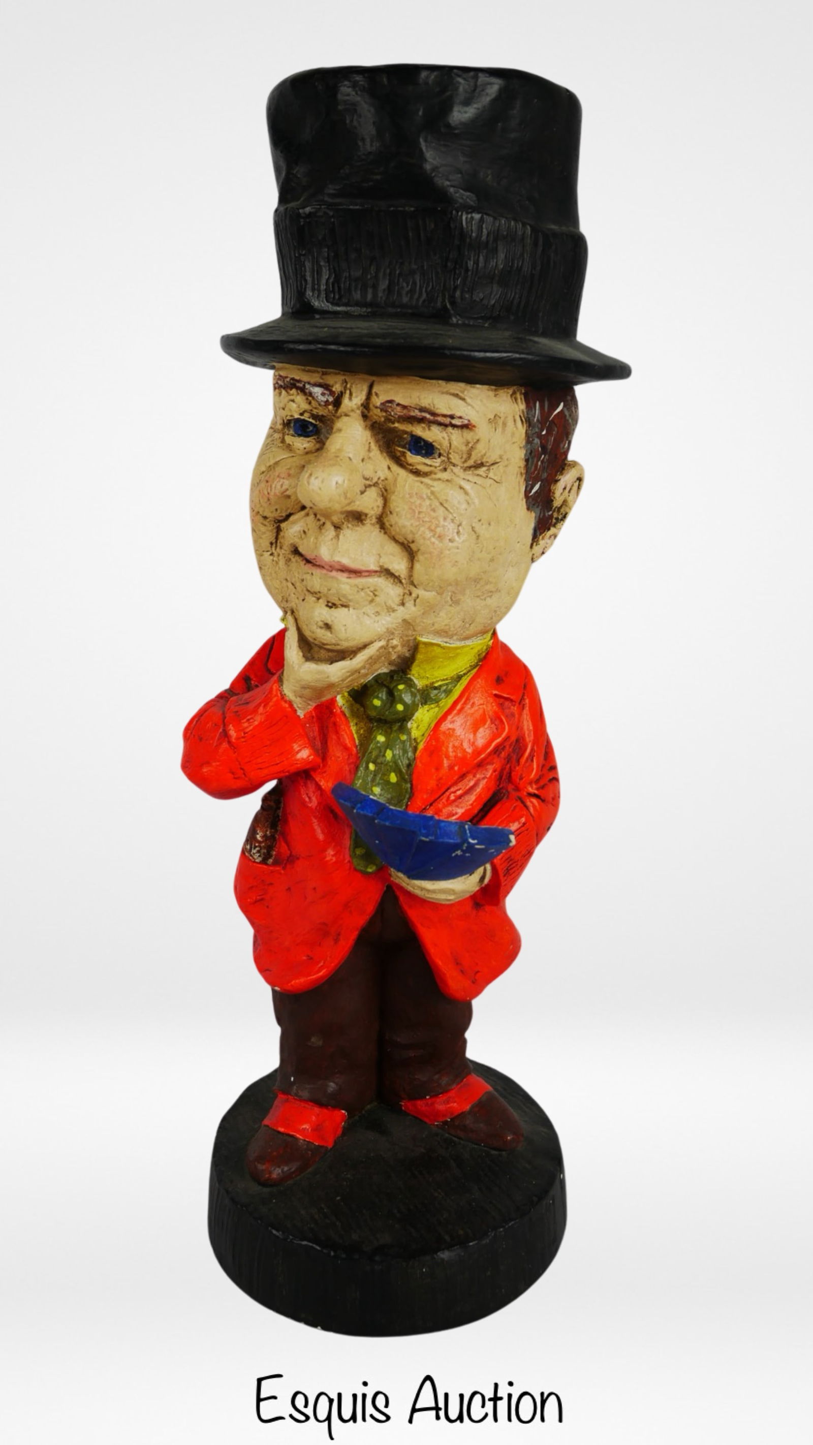 W. C. Fields Playing Cards Chalkware Statue (1 of 4)
