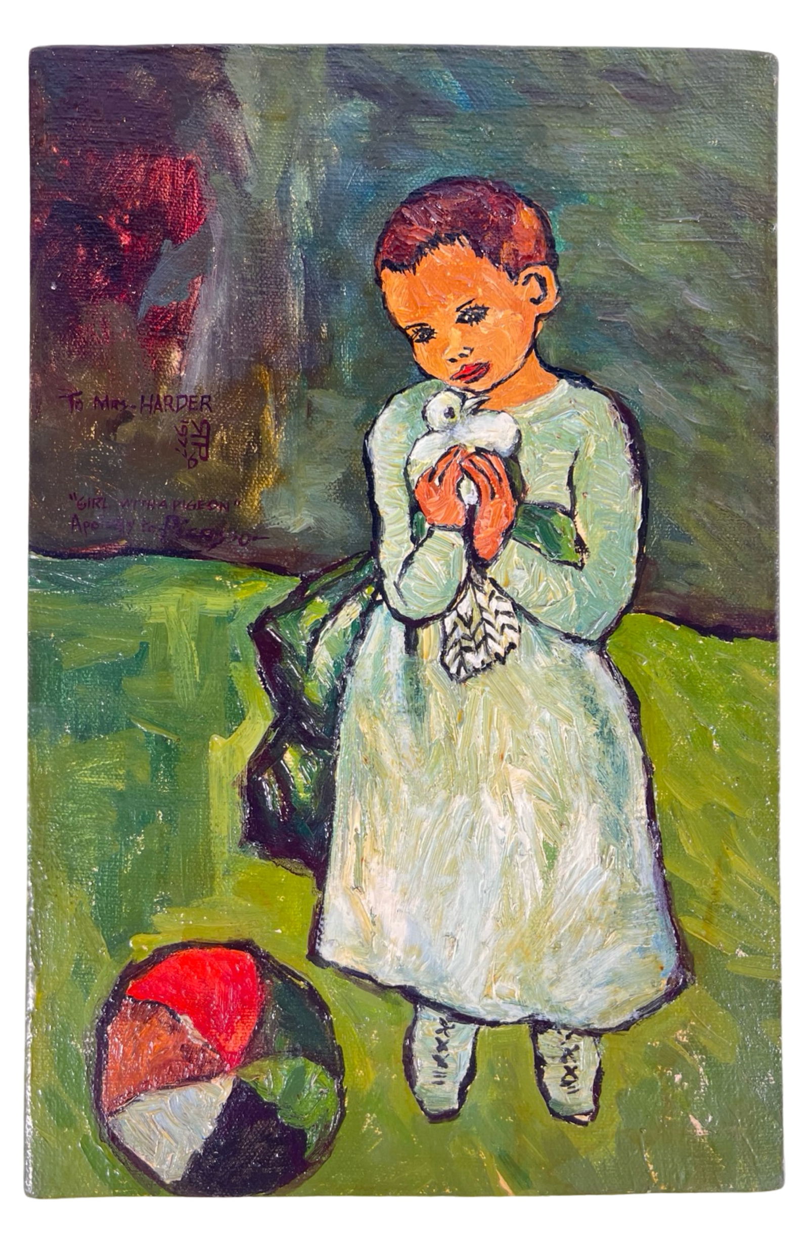 Renato Pagarigan- Girl with Dove Oil Painting (1 of 3)