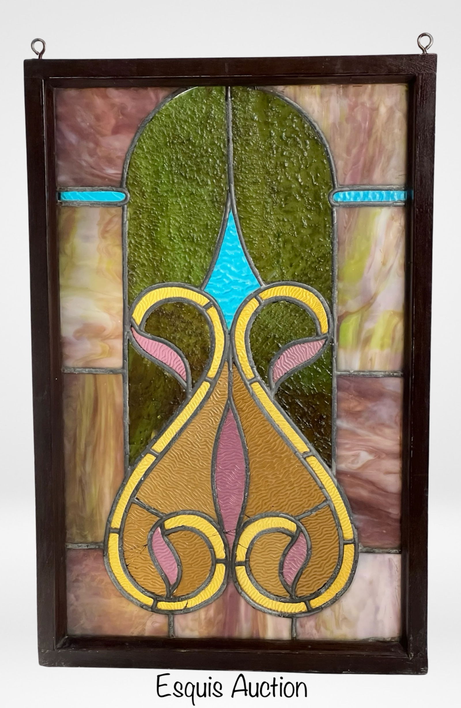 Vintage Leaded Stained Glass Window Panel (1 of 3)