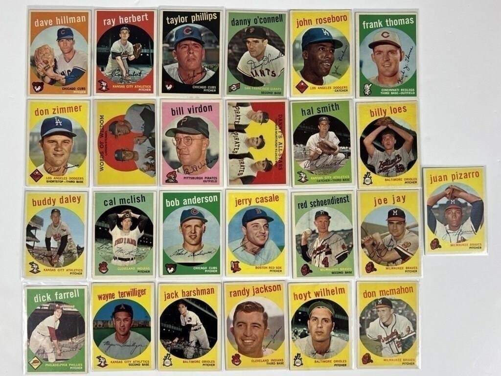 1959 Topps Baseball Cards- EX- Mint (1 of 5)