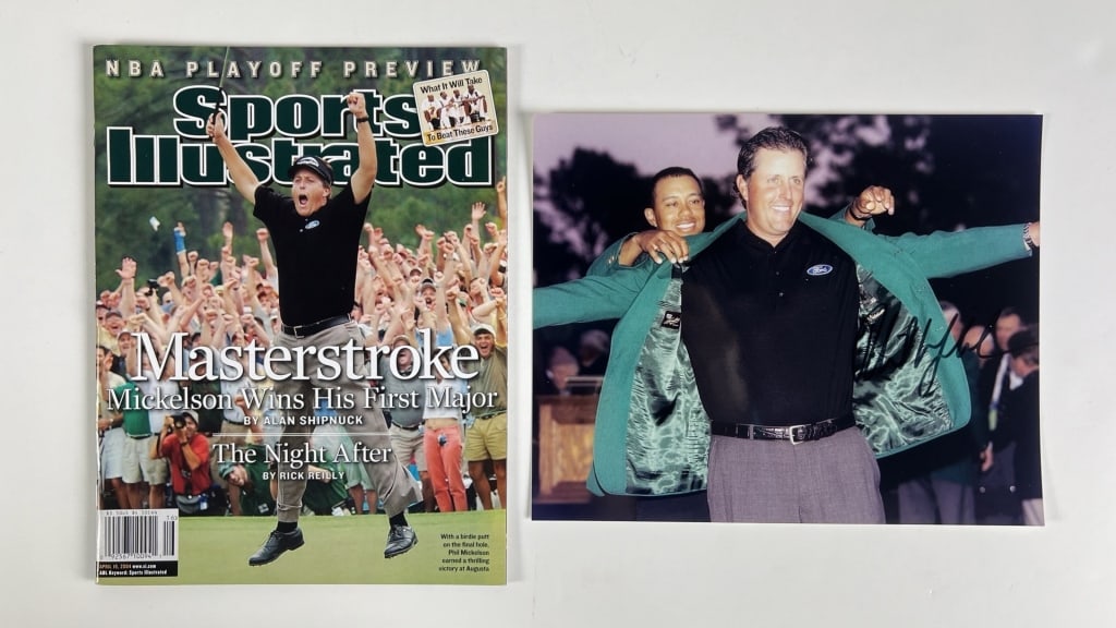 Phil Mickelson Signed Masters Win Photograph (1 of 4)