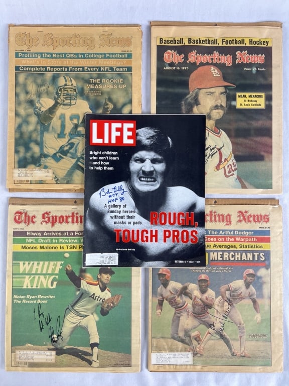 Baseball Legends Signed Magazine Covers Collection (1 of 7)