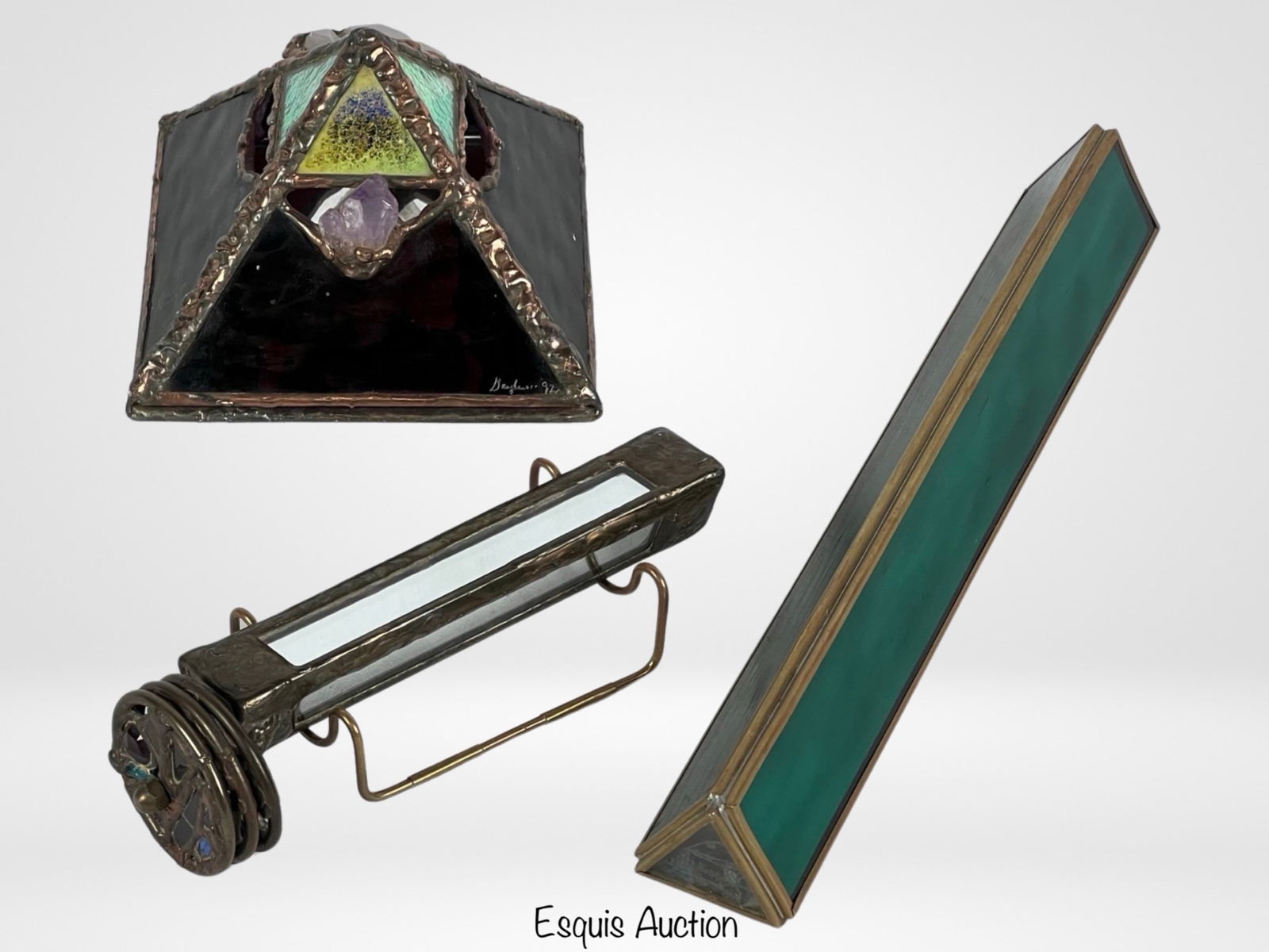 Leaded Stained Glass Kaleidoscopes & Trinket Box (1 of 12)