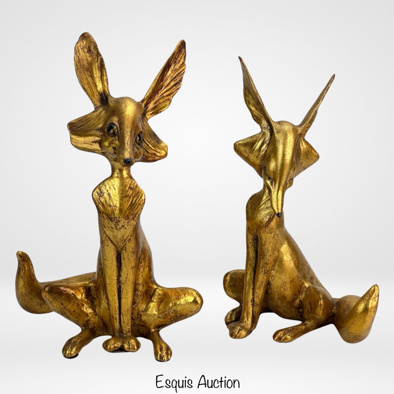 Anthony Freeman FcFarlin Gold Foxes Sculptures (1 of 5)