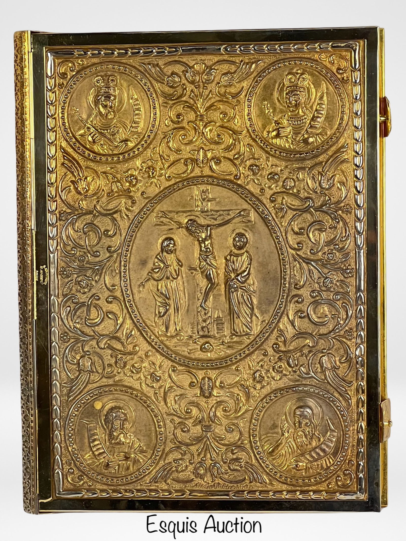 Greek Orthodox Gospel Book in 24 GP & Brass Cover (1 of 9)