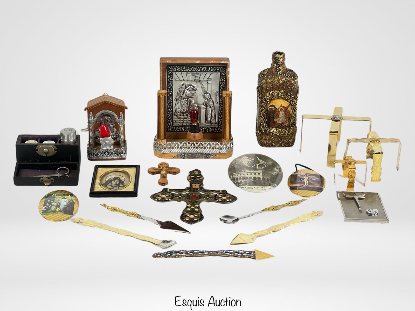 Christianity Religious Altar Lights, Buttons, Spoo: Christianity Religious Altar Lights, Buttons, Mess Spoons, etc...