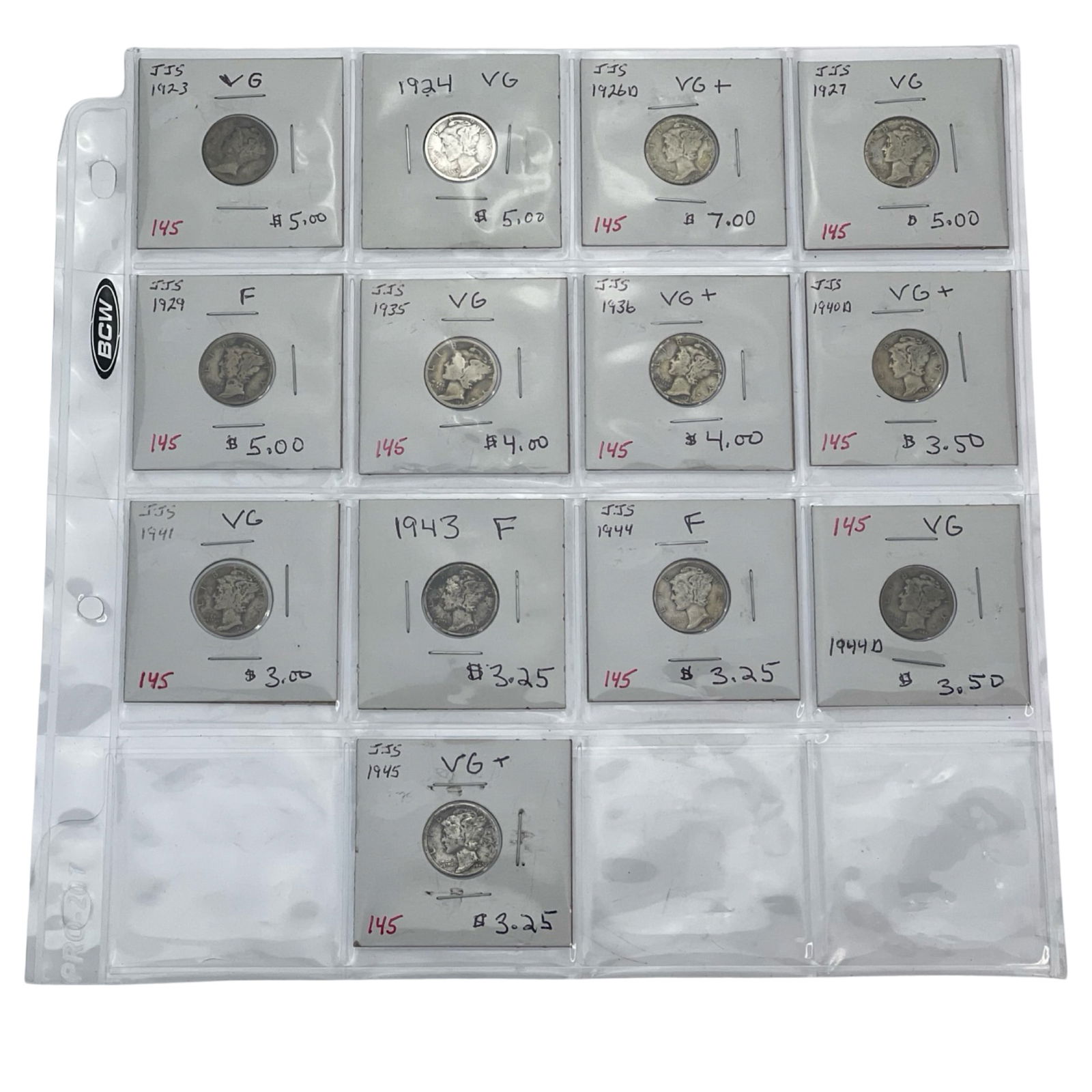 Lot of US Silver Mercury Dimes (1 of 3)