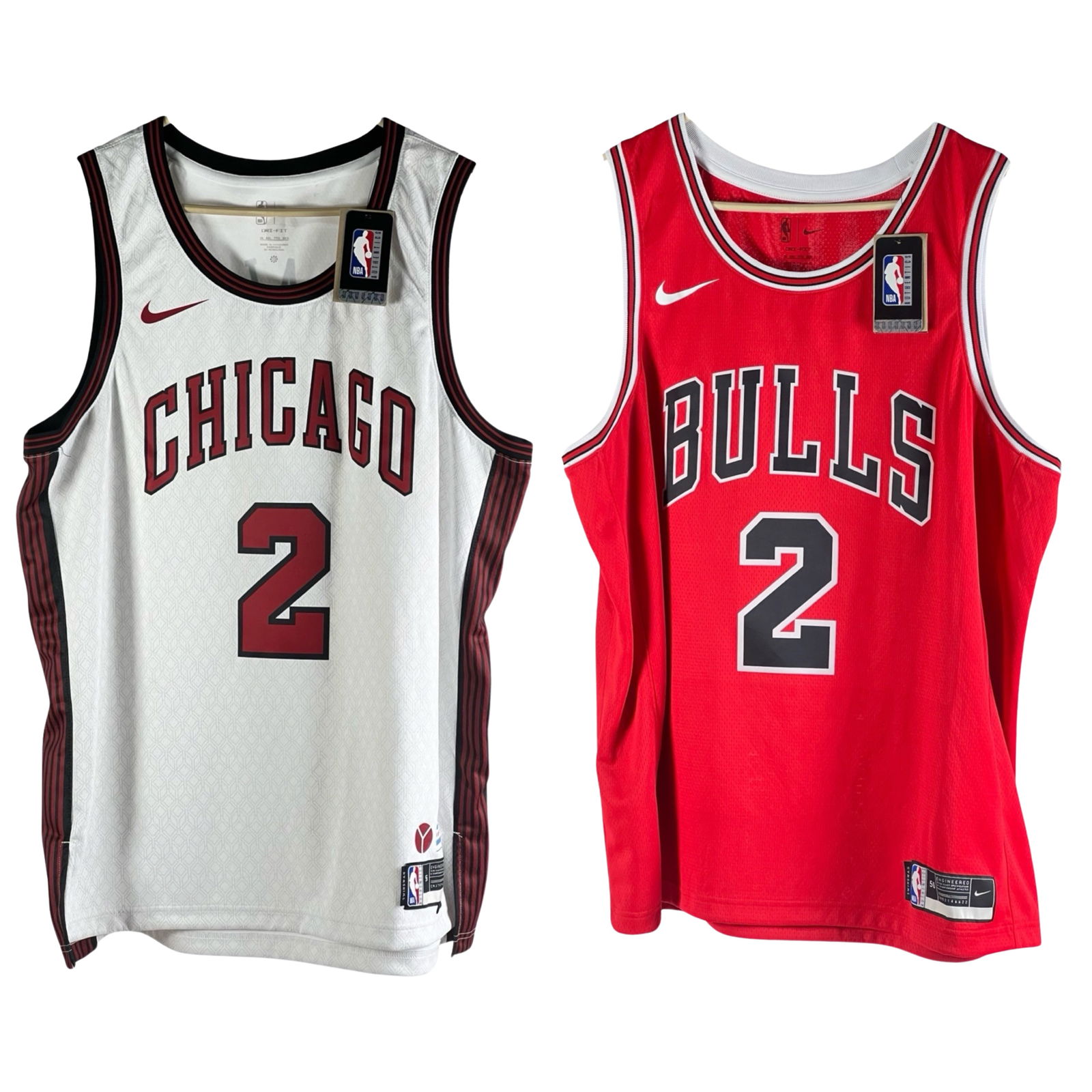 Chicago Bulls Lonzo Ball #2 Jerseys by Nike New (1 of 8)
