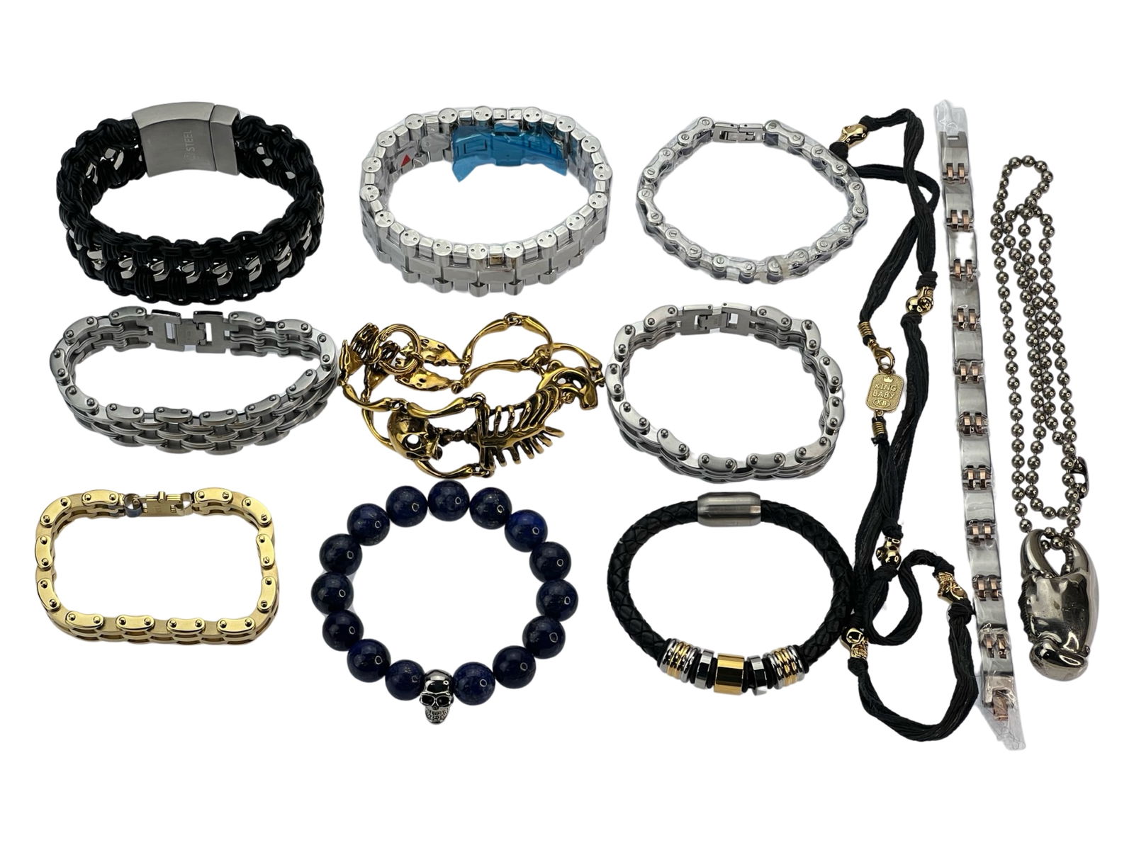 Men's Jewelry- Bracelets- Invicta, Android, Crucib: Men's Jewelry- mostly Bracelets- Invicta, Android, Crucible, etc... Some are new, all in good condition.