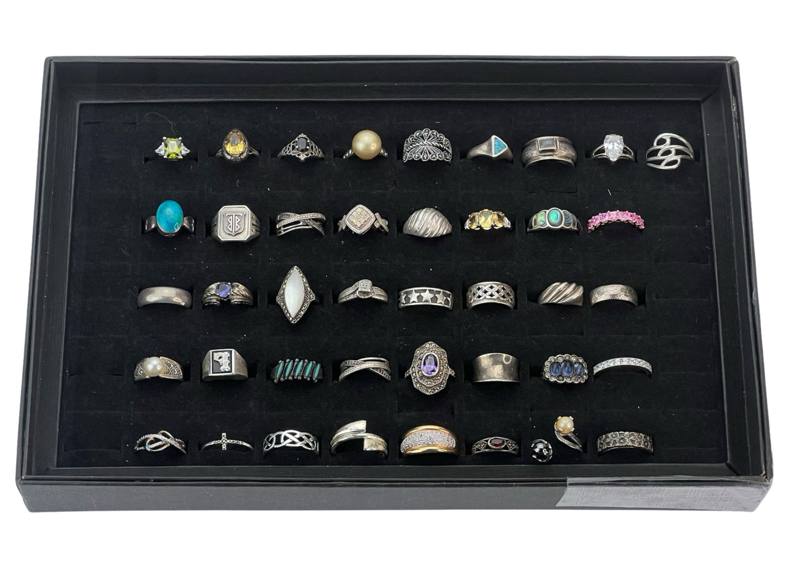 Collection of 41 Sterling Silver Rings (1 of 3)