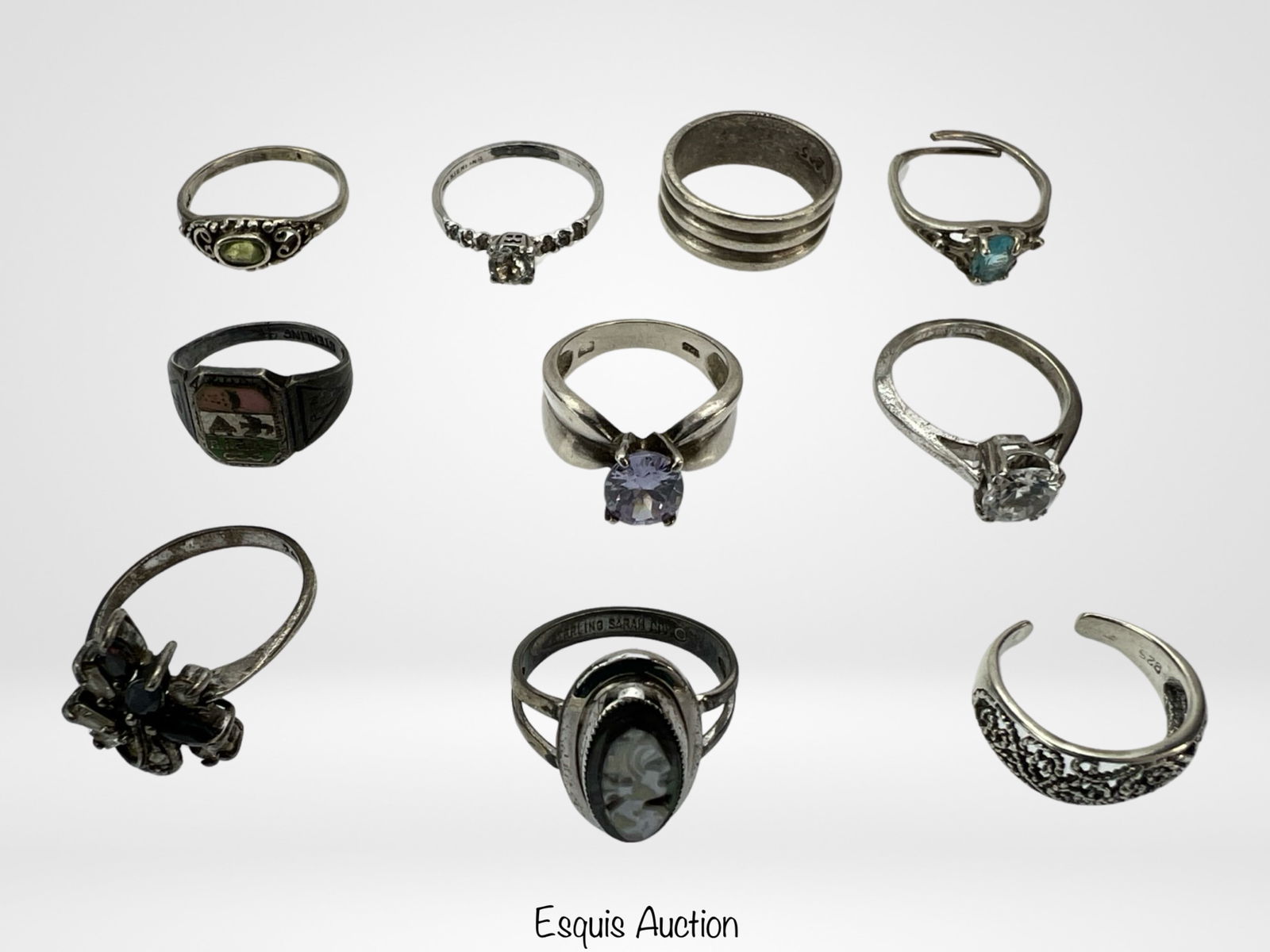 Assortment of Lady's Sterling Silver Rings (1 of 4)