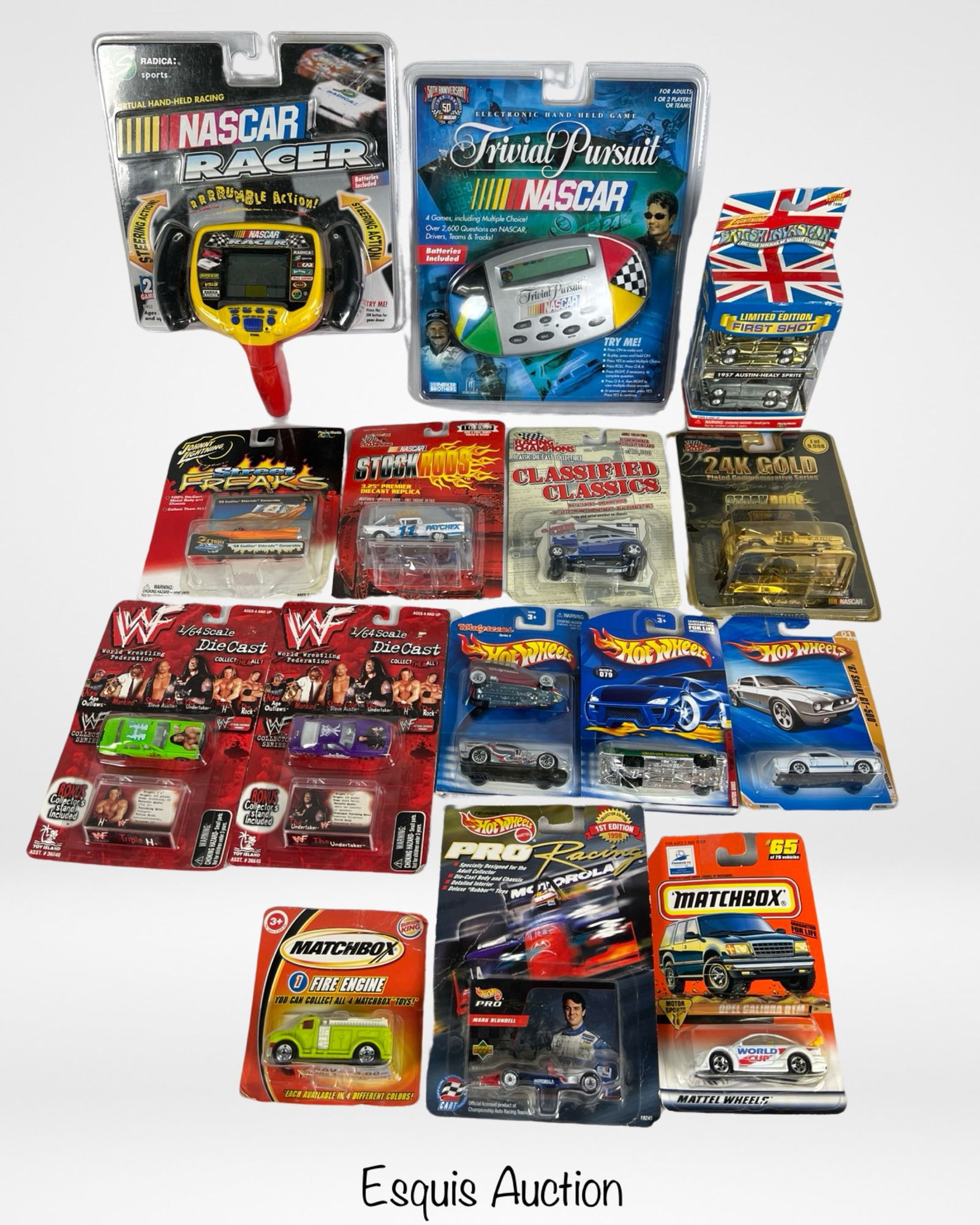 Vintage Die-Cast Car Models & Nascar Games: Vintage Die-Cast Car Models & Nascar Electronic Games. All in original packages.