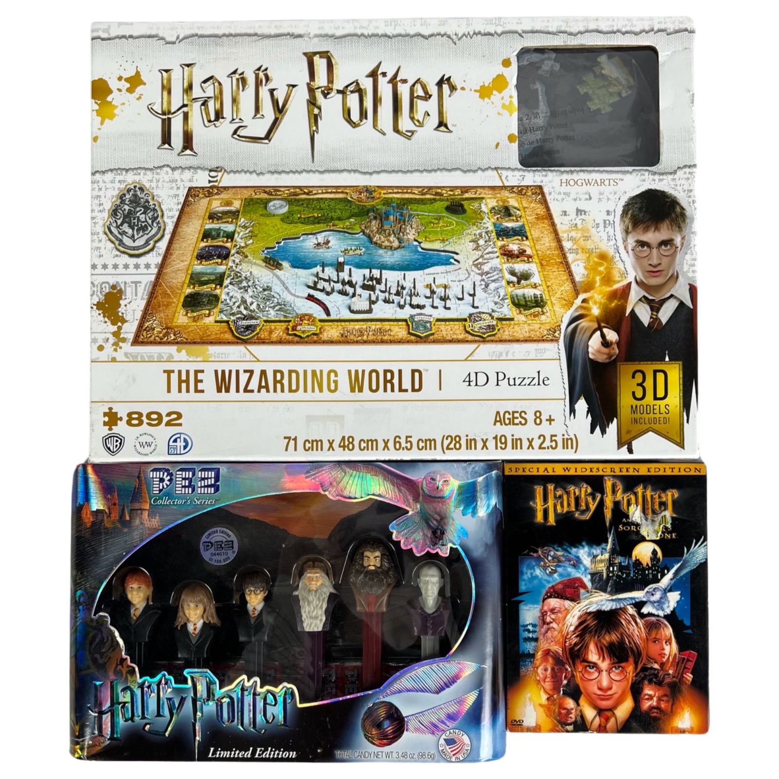 Harry Potter- LE Pez Dispensers 4D Puzzle & DVD: Harry Potter- LE Pez Dispensers 4D Puzzle & DVD
