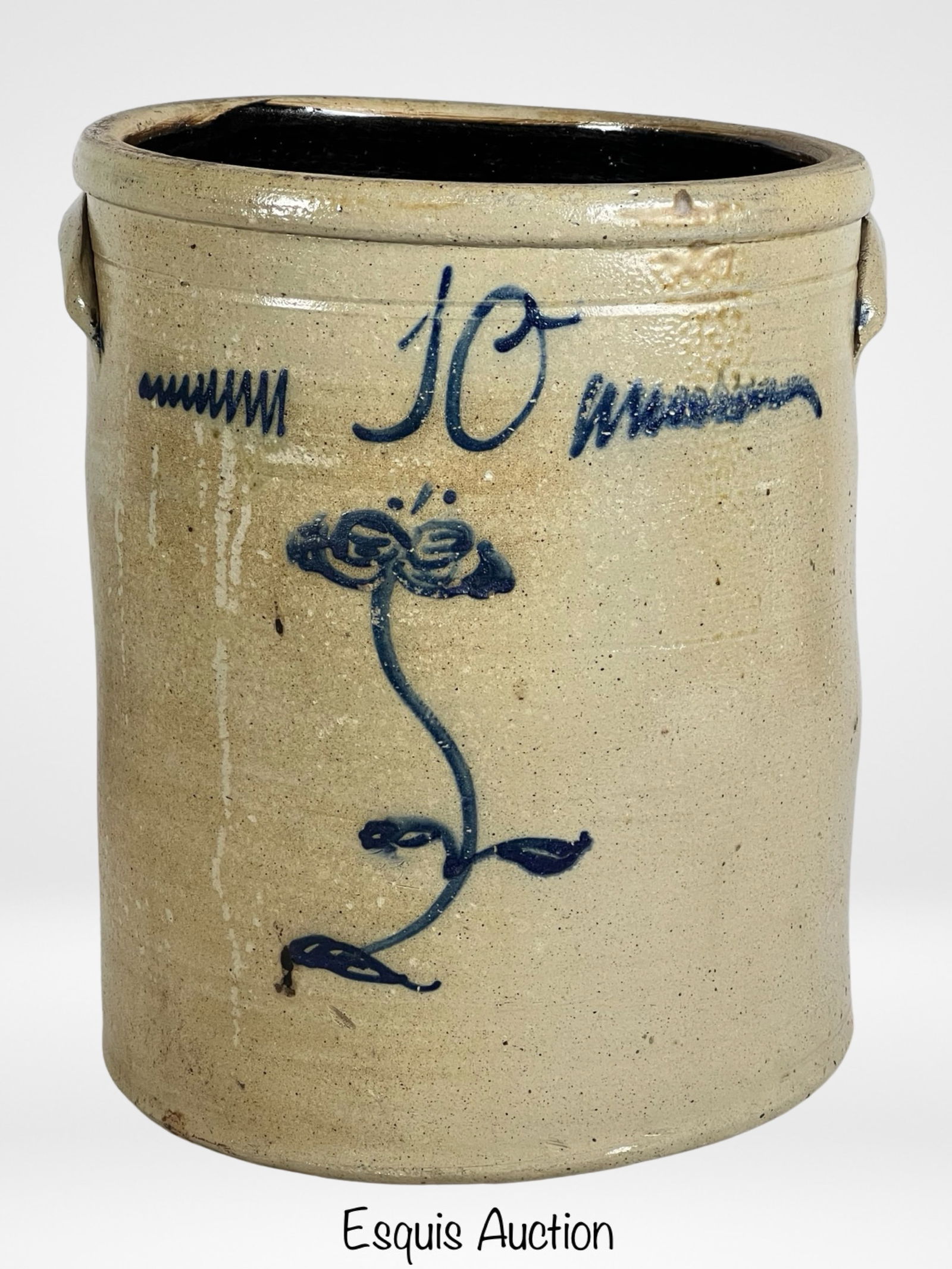 Antique 1800's Red Wing 10 Gallons Stoneware Crock (1 of 6)