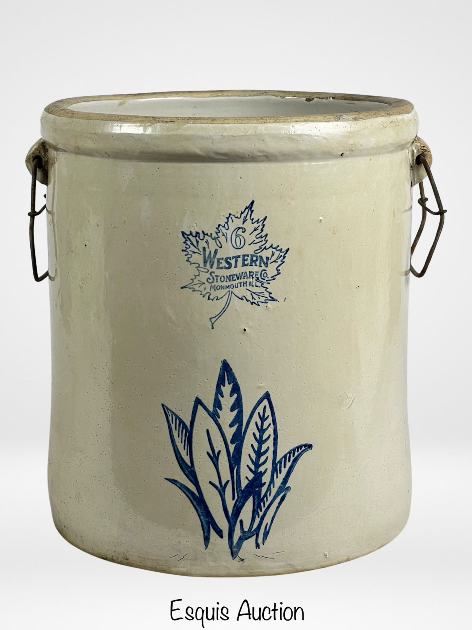 Antique Western Stoneware Co 6 Gallon Crock (1 of 4)