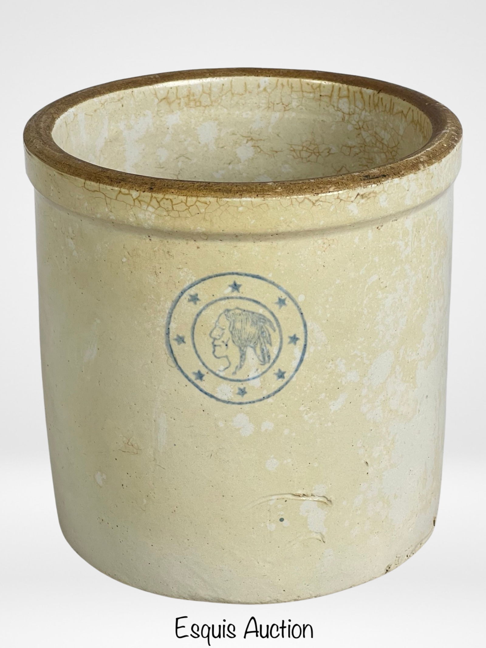 Antique Louisville Pottery Co Stoneware Crock (1 of 4)