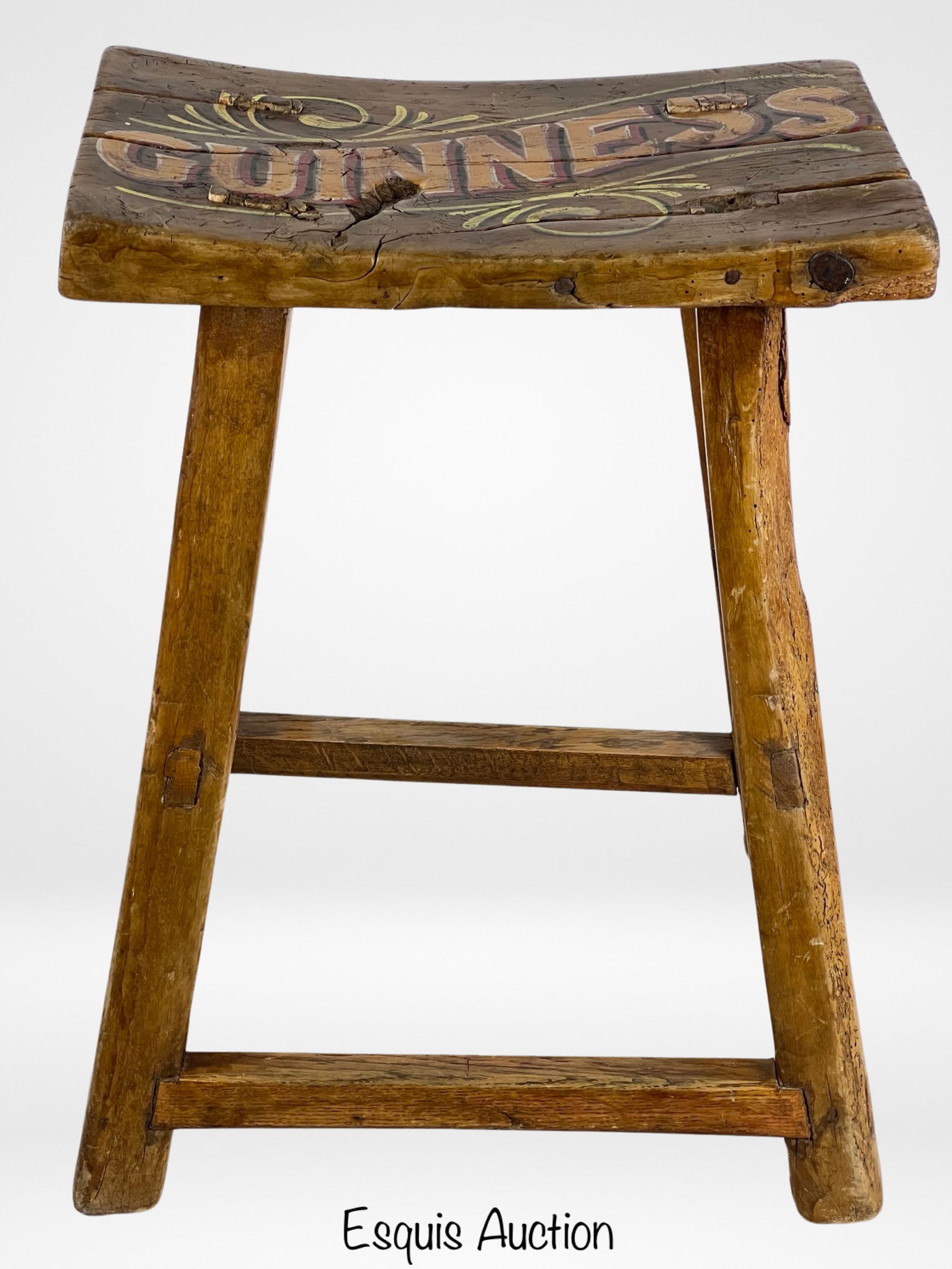 Vintage Guinness Beer Wooden Bar Stool (1 of 4)