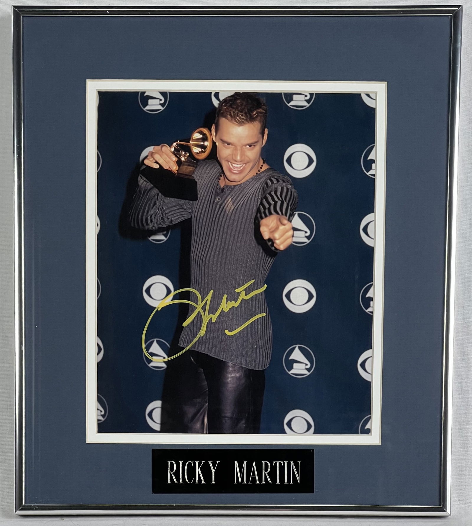 Ricky Martin Autographed/ Signed Framed Photograph (1 of 3)
