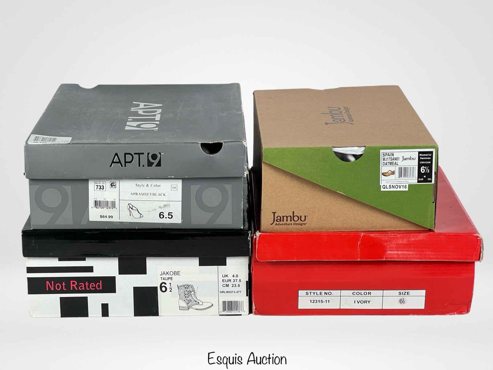Group of New Lady's Shoes- Jambu, Apt. 9- All 6.5: Group of New Lady's Shoes. All size- 6 1/2. All New in original boxes.