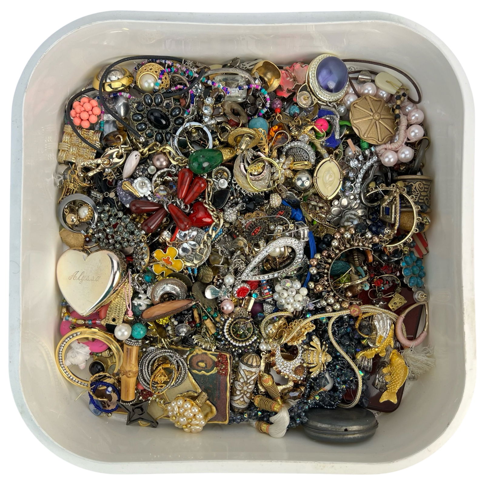 Lot of Unsearched Costume & Craft Jewelry (1 of 3)