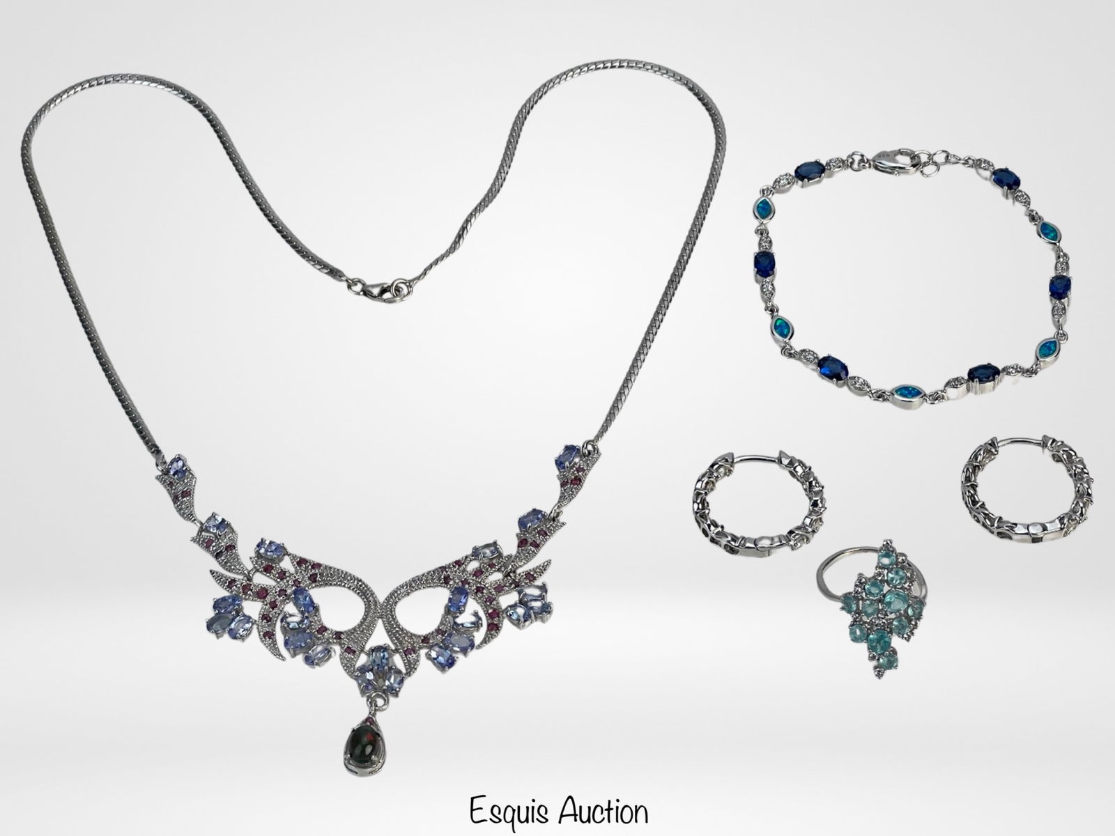 Sterling Silver Jewelry with Colorful Stones (1 of 4)