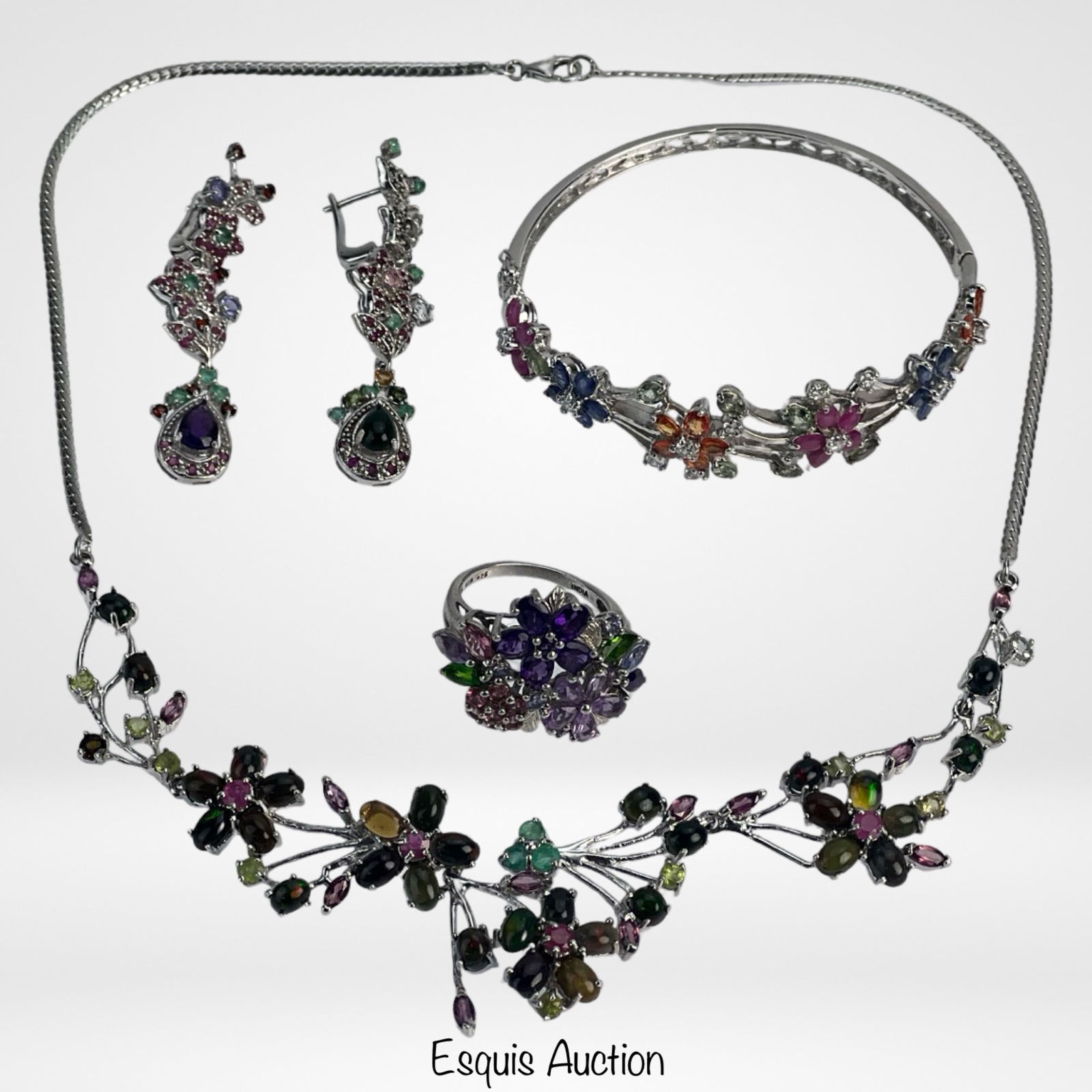 Sterling Silver Colorful Multi Stone Jewelry (1 of 5)