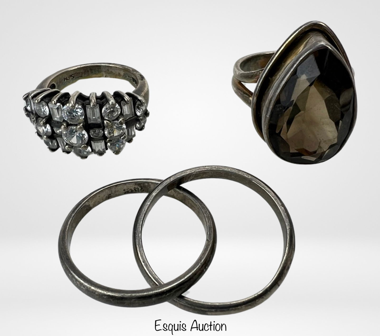 Lot of 3 Lady's Sterling Silver Rings (1 of 4)