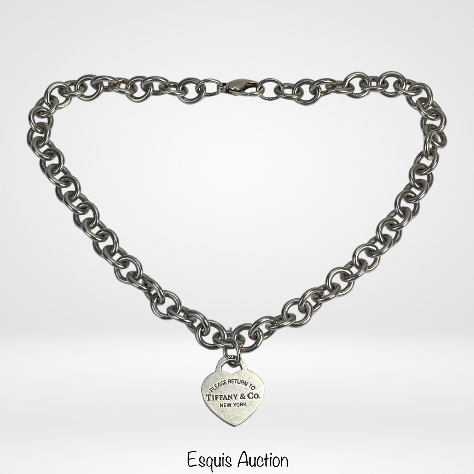 Tiffany & Co Heart Tag Sterling Silver Necklace (1 of 2)