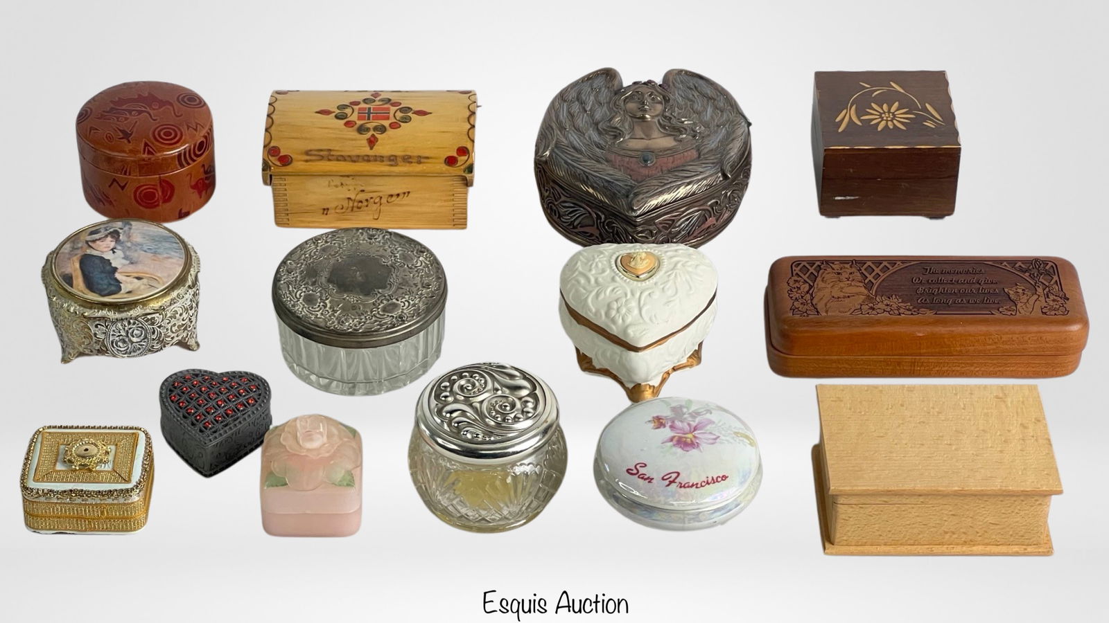 Assortment of Various Jewelry & Trinket Boxes (1 of 3)