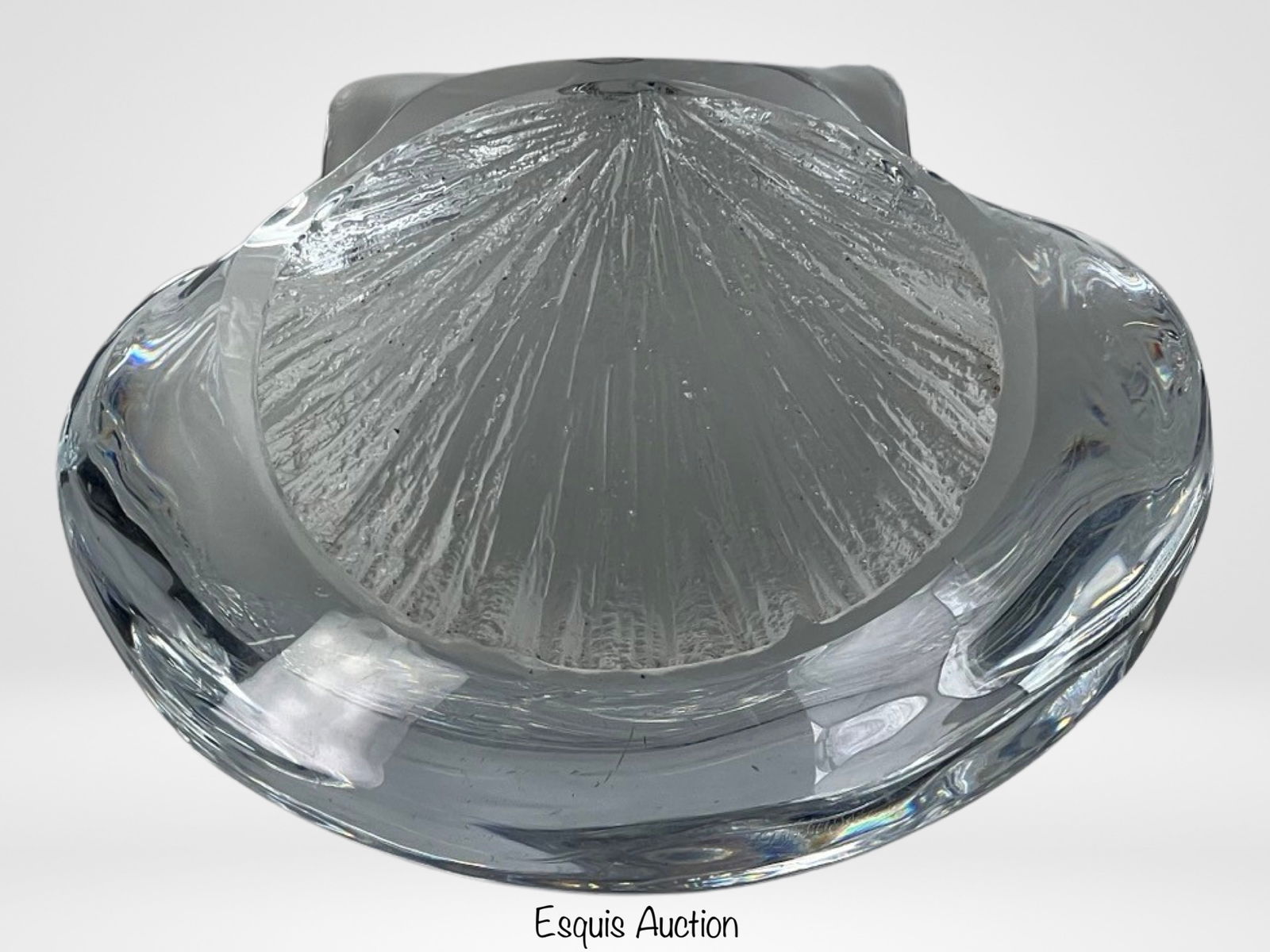 Daum France Clear Crystal Shell Paperweight (1 of 7)