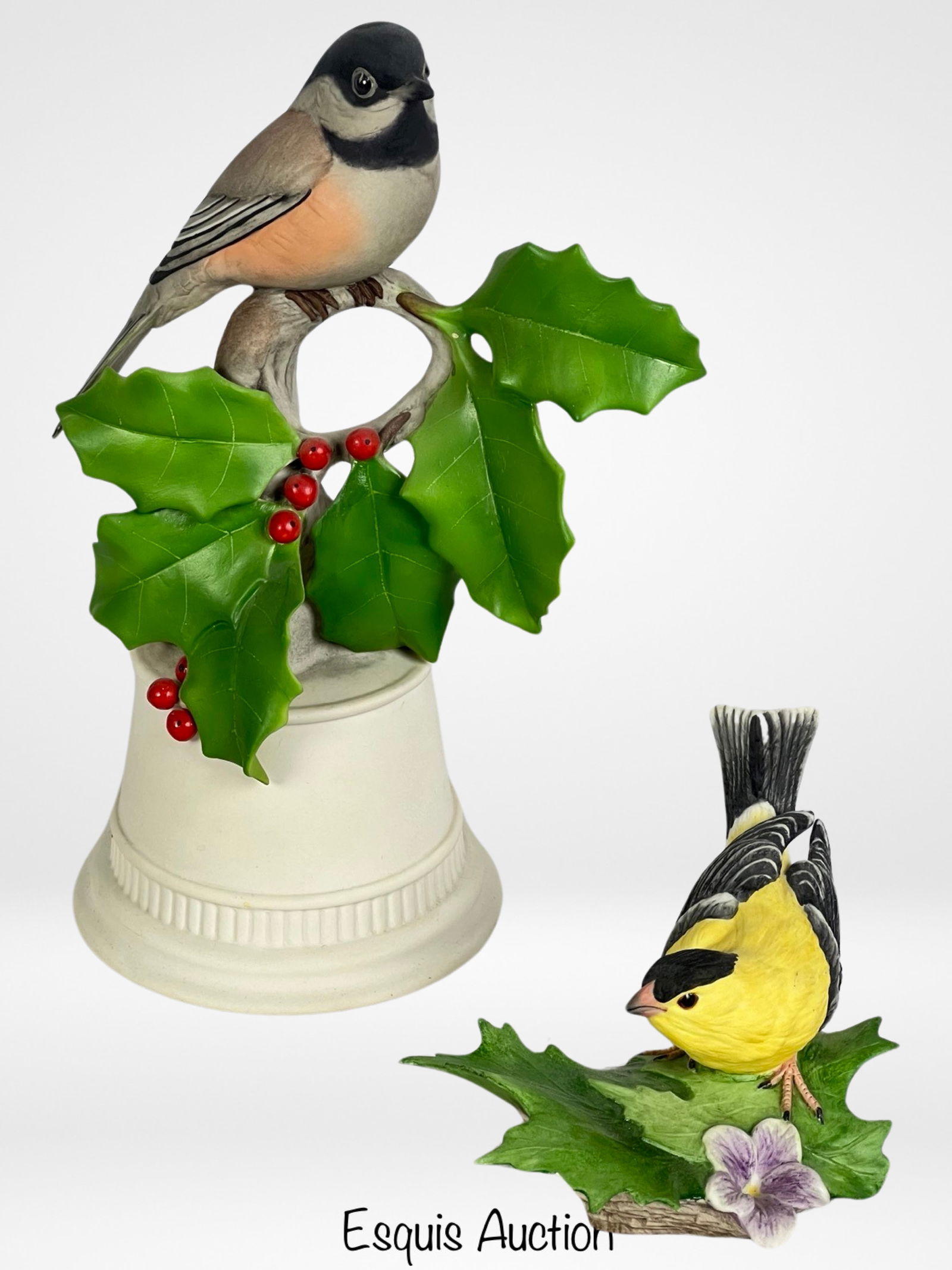 Boehm Black-Capped Chickadee & Goldfinch Sculpture (1 of 7)