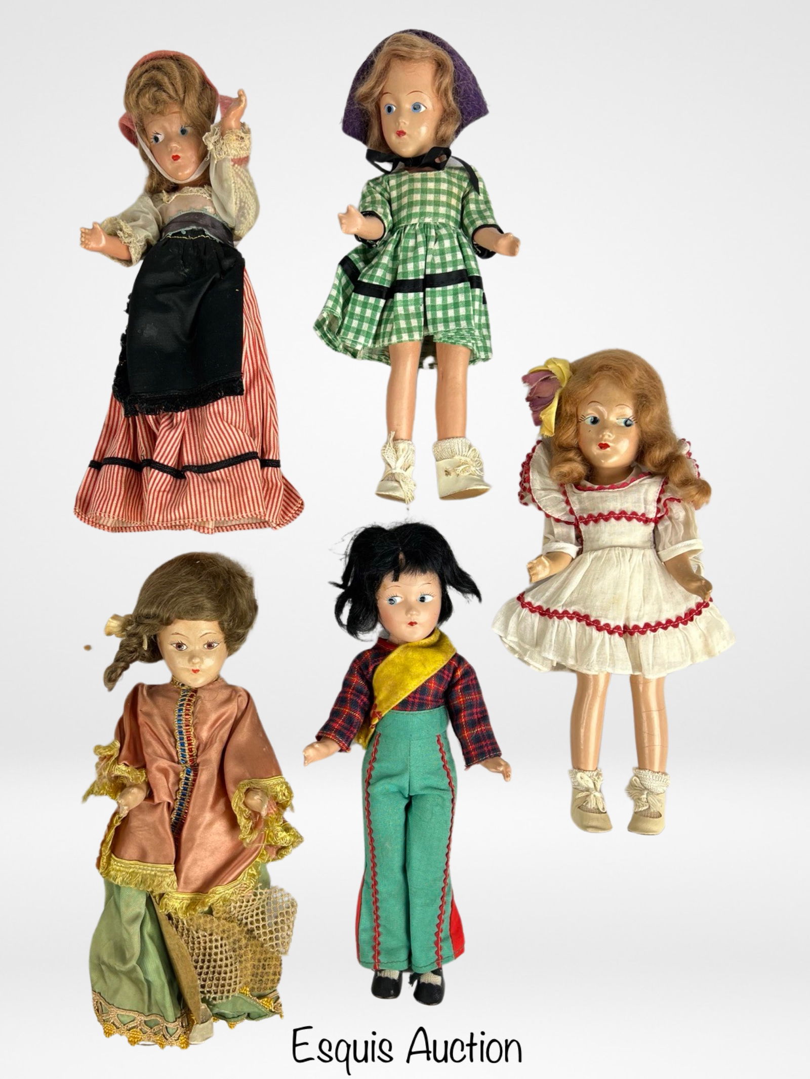 Group of Vintage Composition Dolls-Junel Dream Wor (1 of 3)