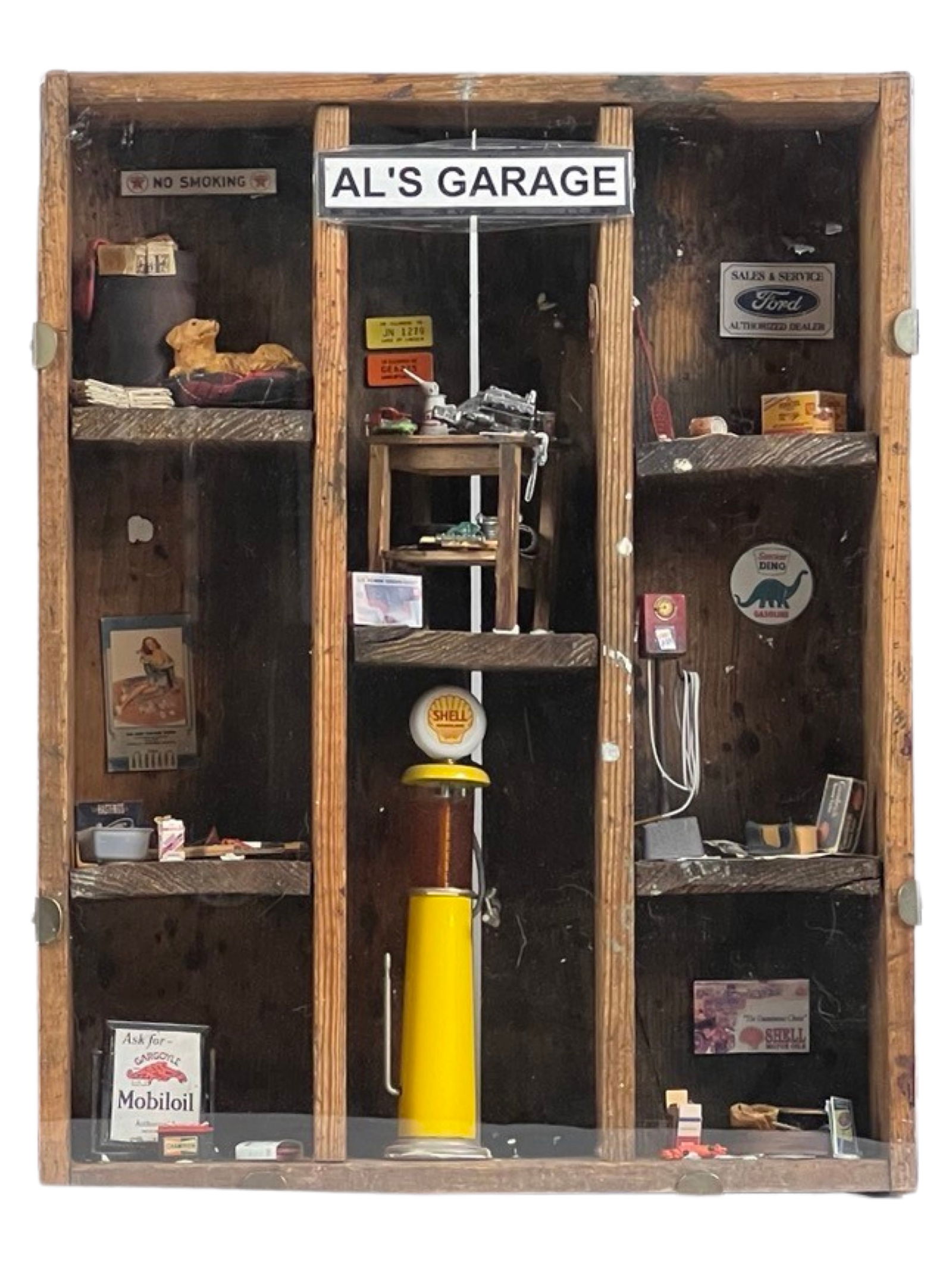 Vintage Miniature "Al's Garage" Shadow Box (1 of 7)