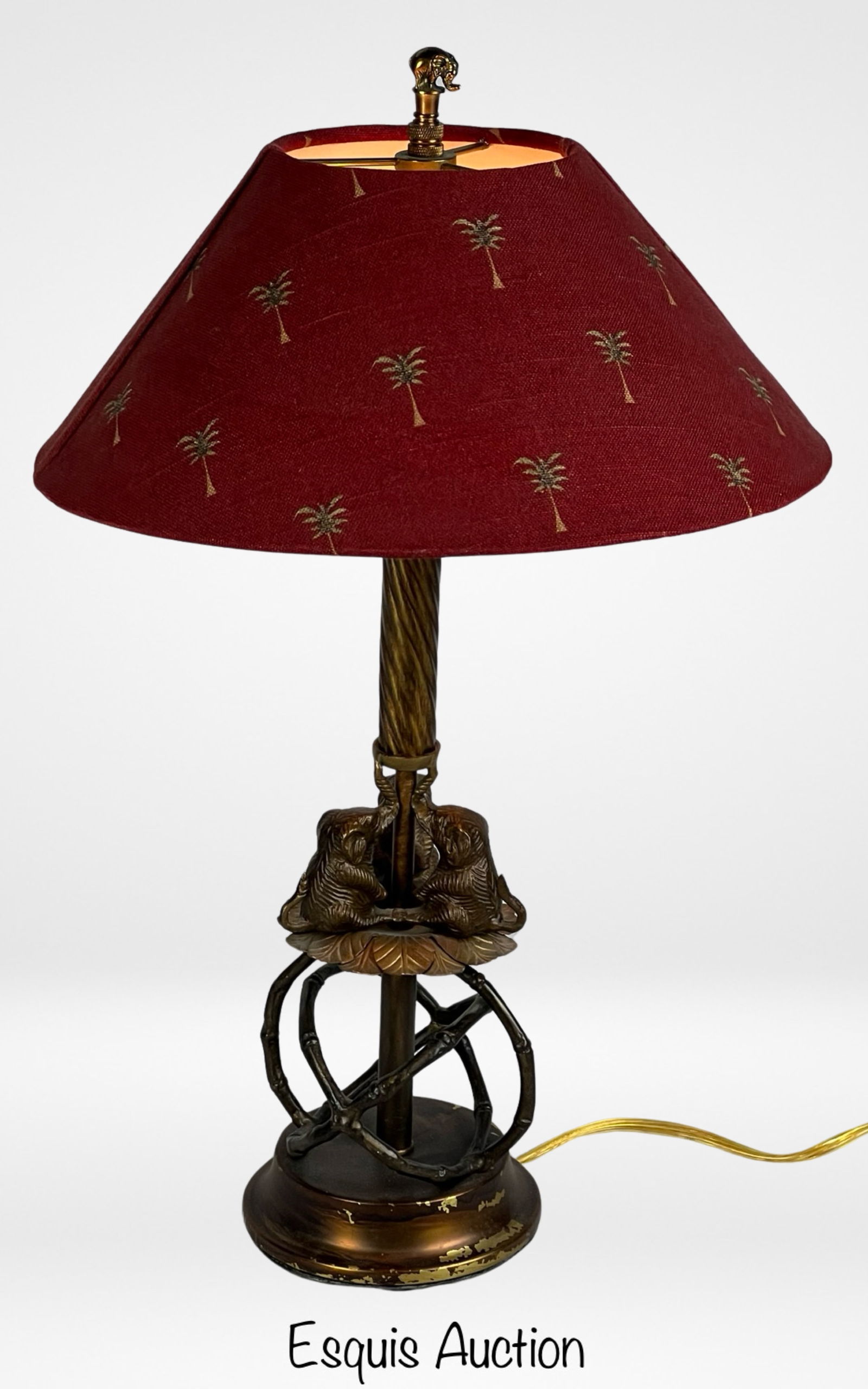 Vintage Frederick Cooper Table Lamp with Elephants (1 of 6)