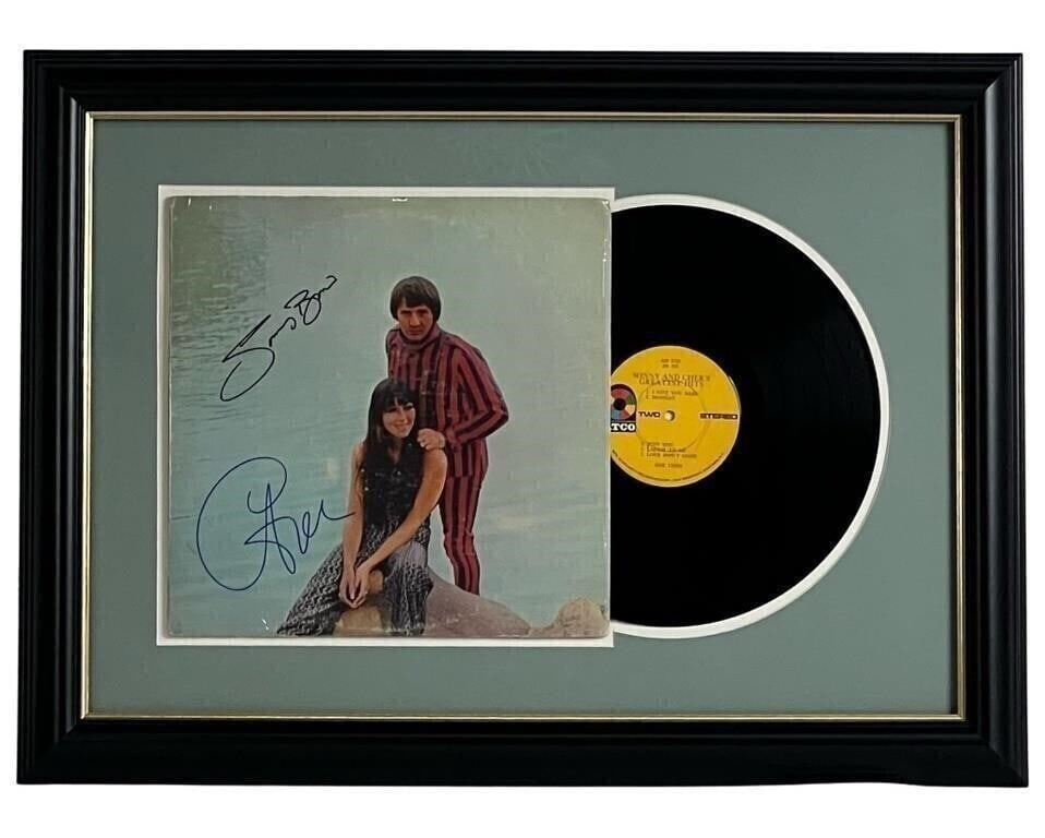 Cher and Sonny Bono Autographed Full Size Album (1 of 3)