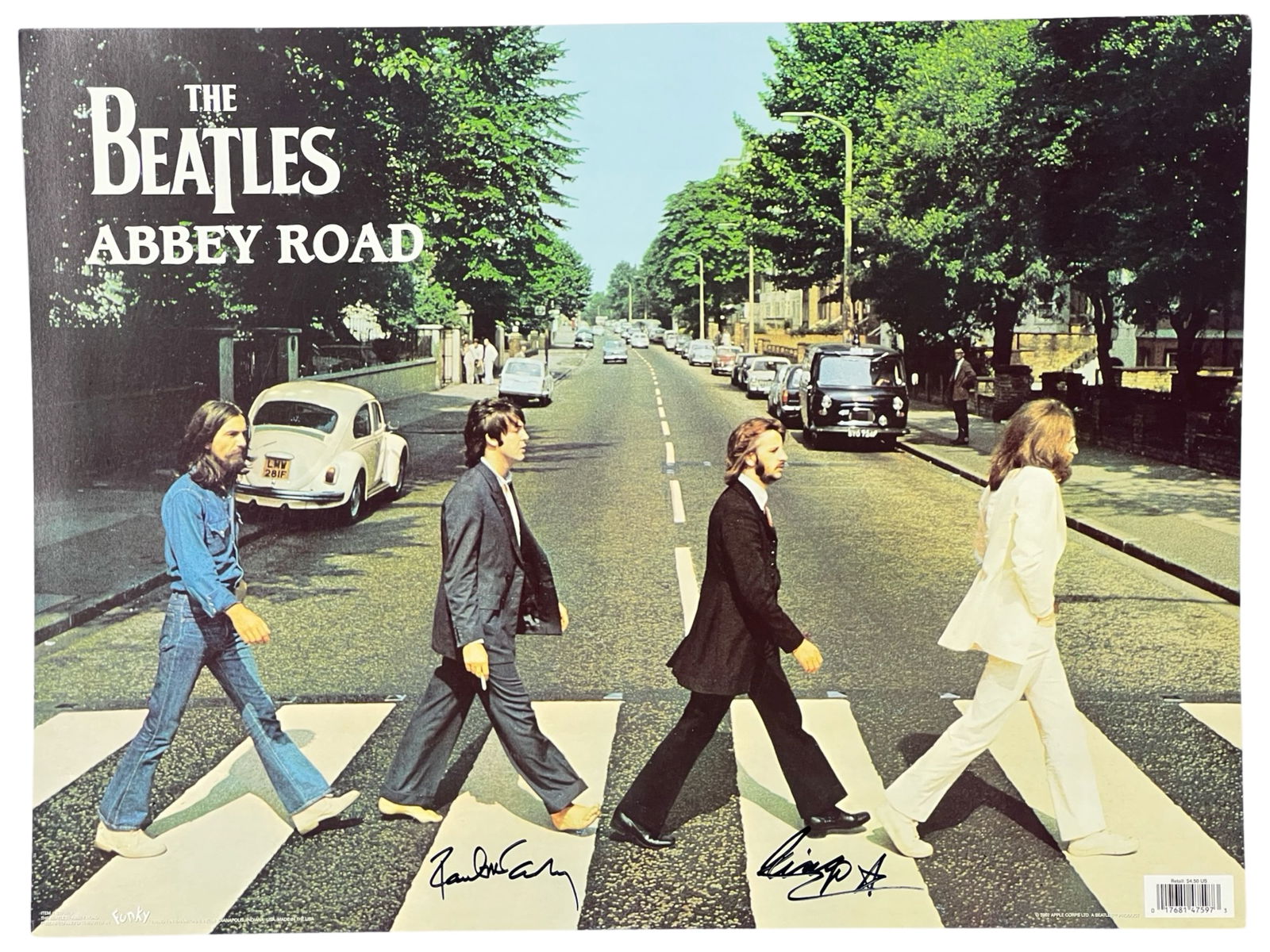 Beatles- Abbey Road Poster Signed by McCartney & S (1 of 4)