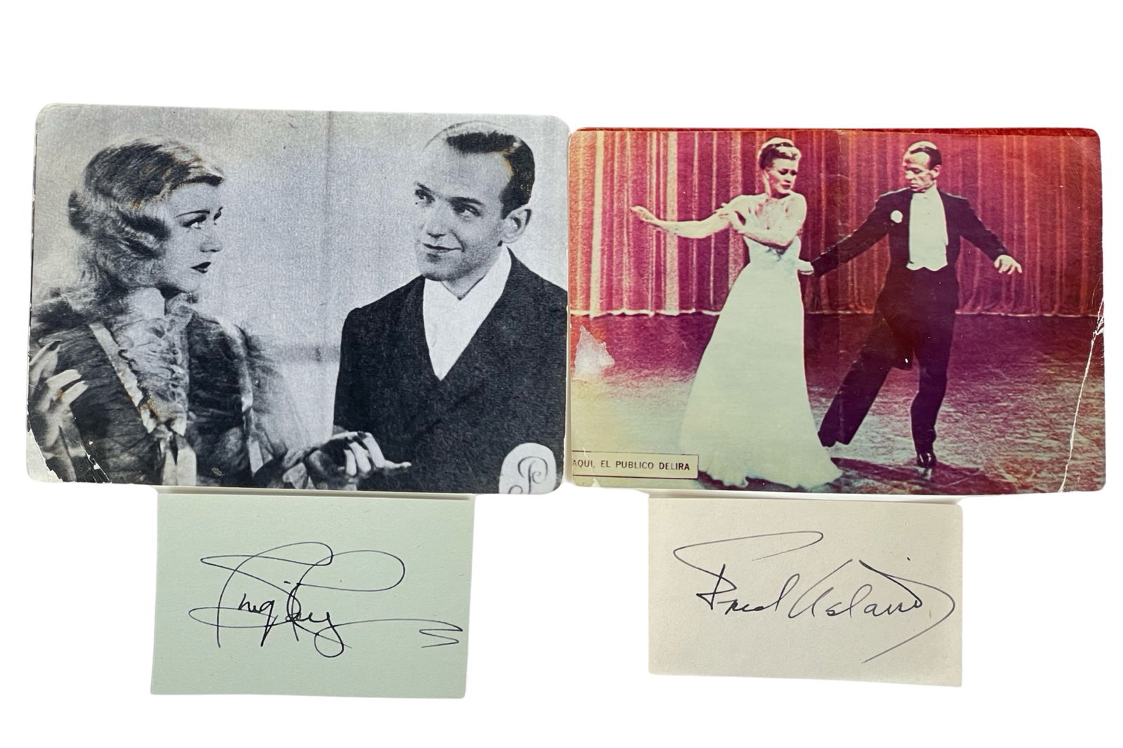 Fred Astaire & Ginger Rogers Autographs/ Signature (1 of 4)