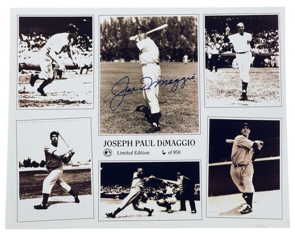 Joe DiMaggio Signed/ Autographed Baseball Photo (1 of 2)