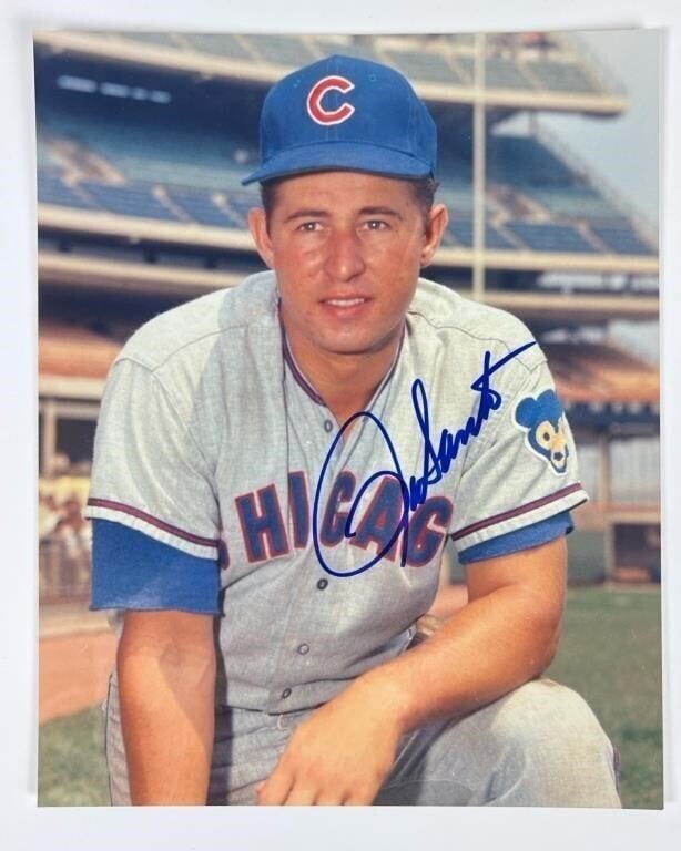 Ron Santo Autographed Chicago Cubs Photograph (1 of 2)