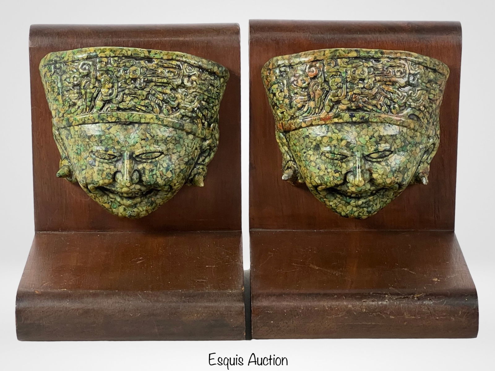Vintage Mayan/ Aztec Bookends: Vintage Mayan/ Aztec Bookends. Good overall condition.