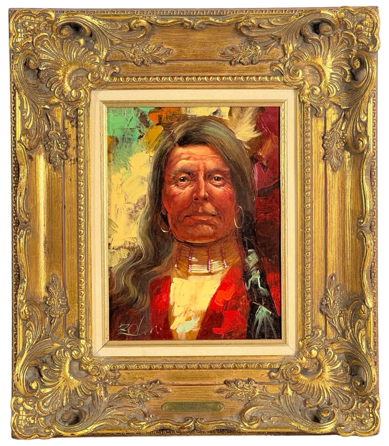 Donald Zolan- Portrait of Indian Chief Painting (1 of 3)