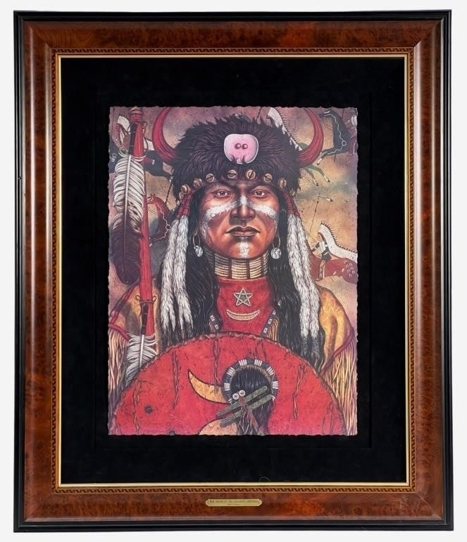 Kenneth Ferguson-Cheyenne Warrior LE Lithograph (1 of 5)