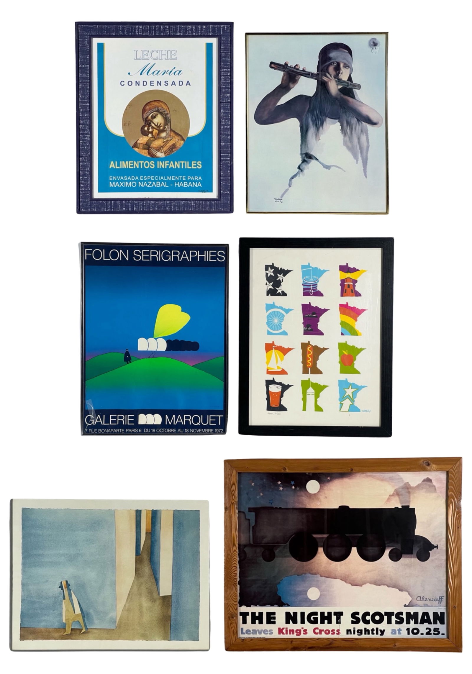 Modernist Art Framed Lithographs & Prints (1 of 16)