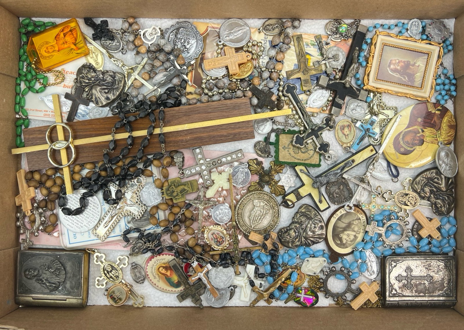 Religious Jewelry- Rosaries, Crosses, Medallions (1 of 3)